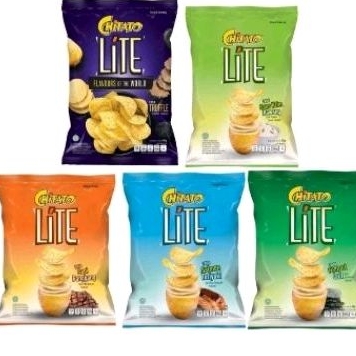 

Chitato Lite potato chips snack SALMON /SAPI BBQ/ NORI / SOUR CREAM 68gr