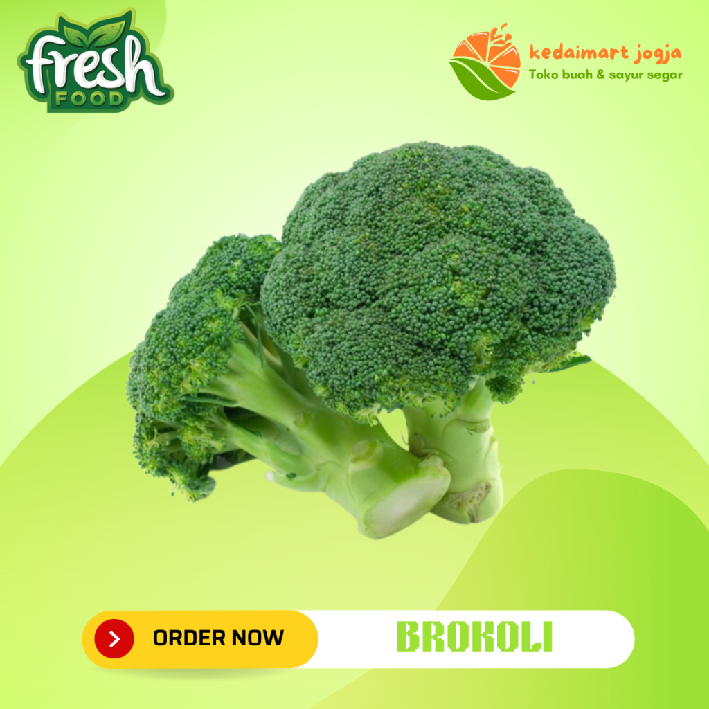 

Brokoli Sayur Hijau Segar 500gr Sayuran Fresh Kedaimart Jogja