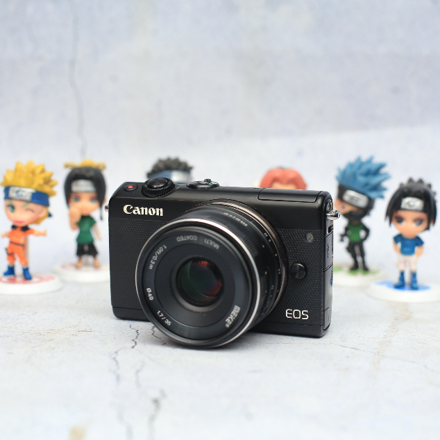 Canon M100 Lensa Fix 35mm F1.7 Kamera Mirrorless Original Touchscreen