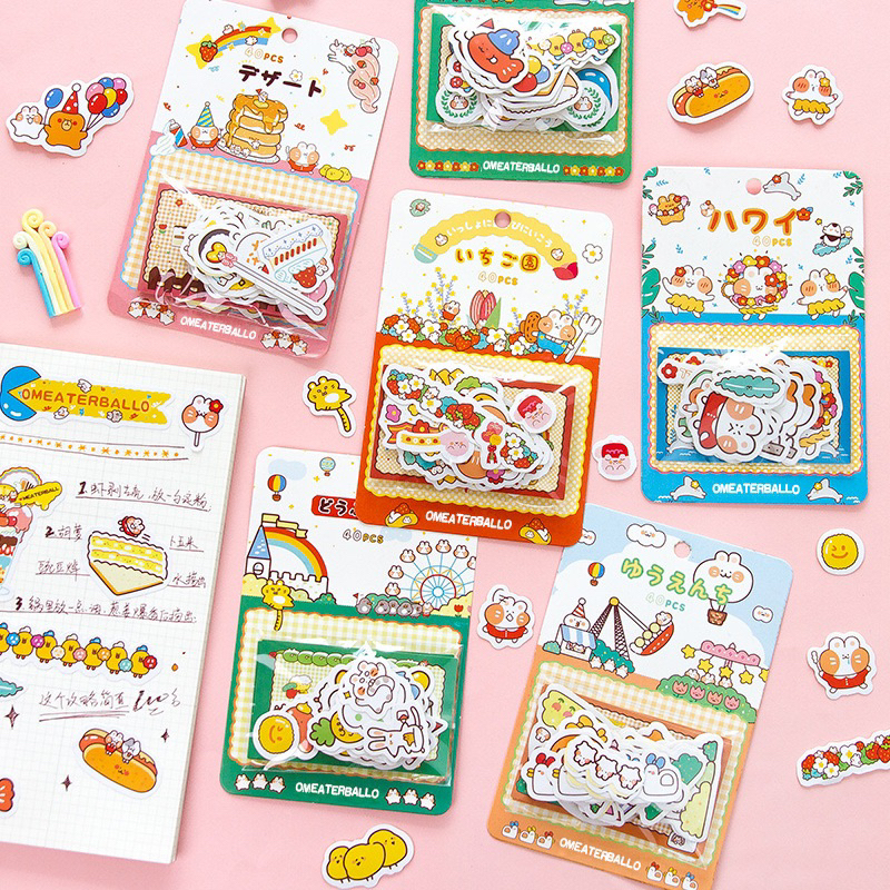 Sticker Jurnal Sticker Lucu Meaterball Sticker Viral Mini