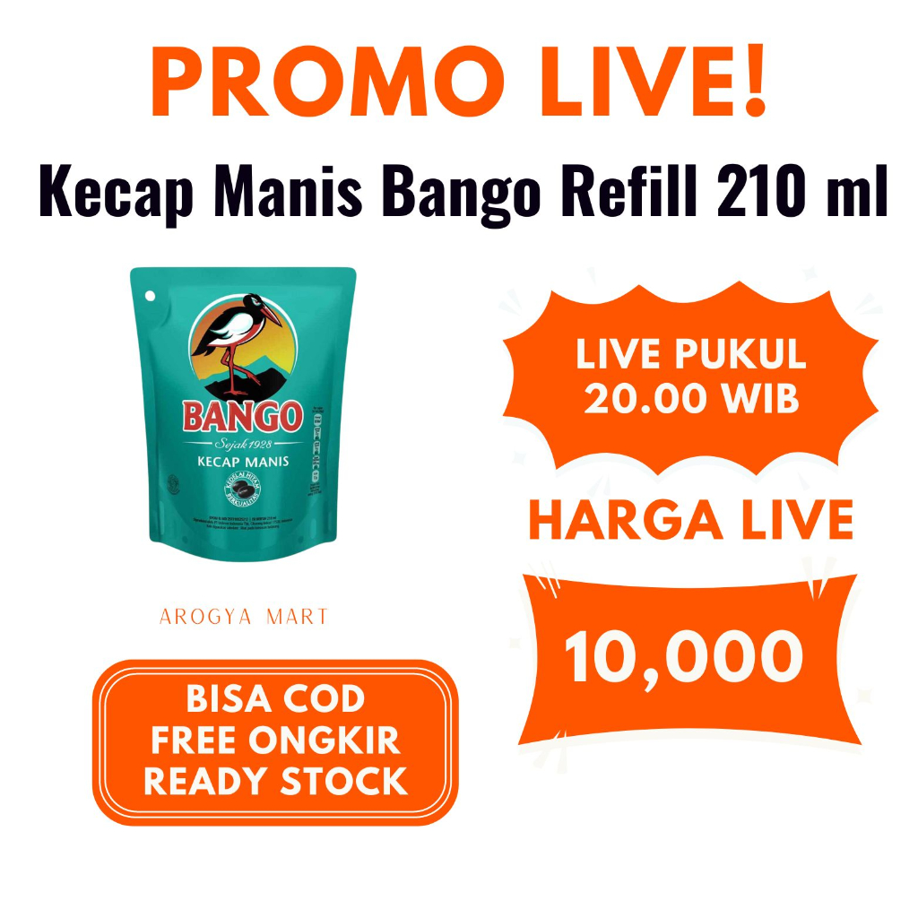 

Kecap Manis Bango Refill 210 ml