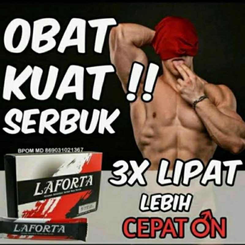 LAFORTA ASLI ORIGINAL ISI 10 SACHET MENAMBAH STAMINA PRIA OBAT HERBAL VITALITAS TAHAN LAMA KUAT