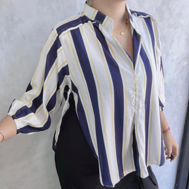 kemeja blouse jumbo Fuxii