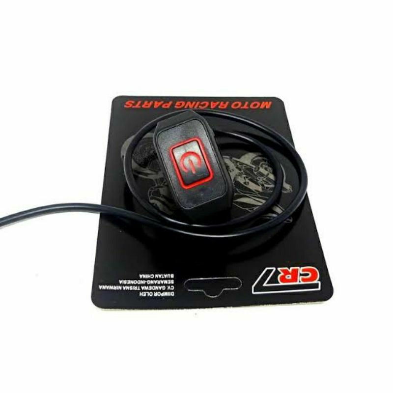 saklar LED tombol on off stang motor Anti air