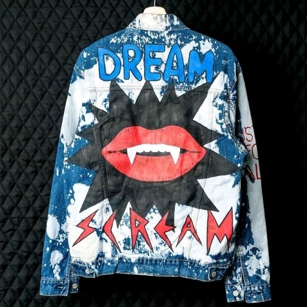 STHIRA | JACKET DREAM SCREAM CUSTOM PAINTING | JACKEET JEANS | DENIM