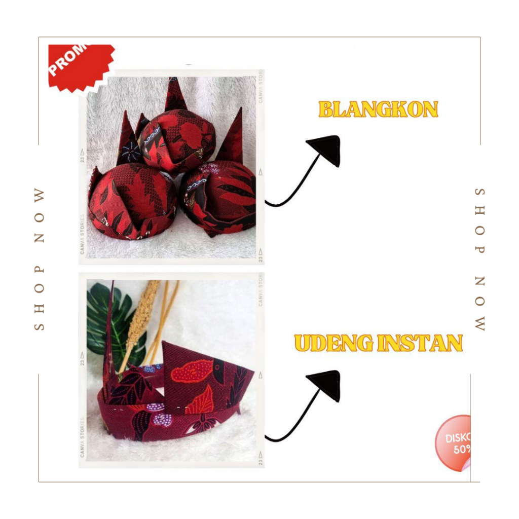 ⚡Cuci gudang⭐ [PREMIUM] SUPER MURAH UDENG SAKERA / ODHENG / IKAT KEPALA KHAS MADURA / UDENG CAK SURA