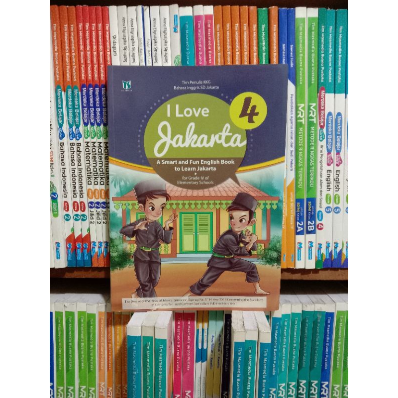 Buku Bahasa Inggris I Love Jakarta SD Kelas 4 Tiga Serangkai
