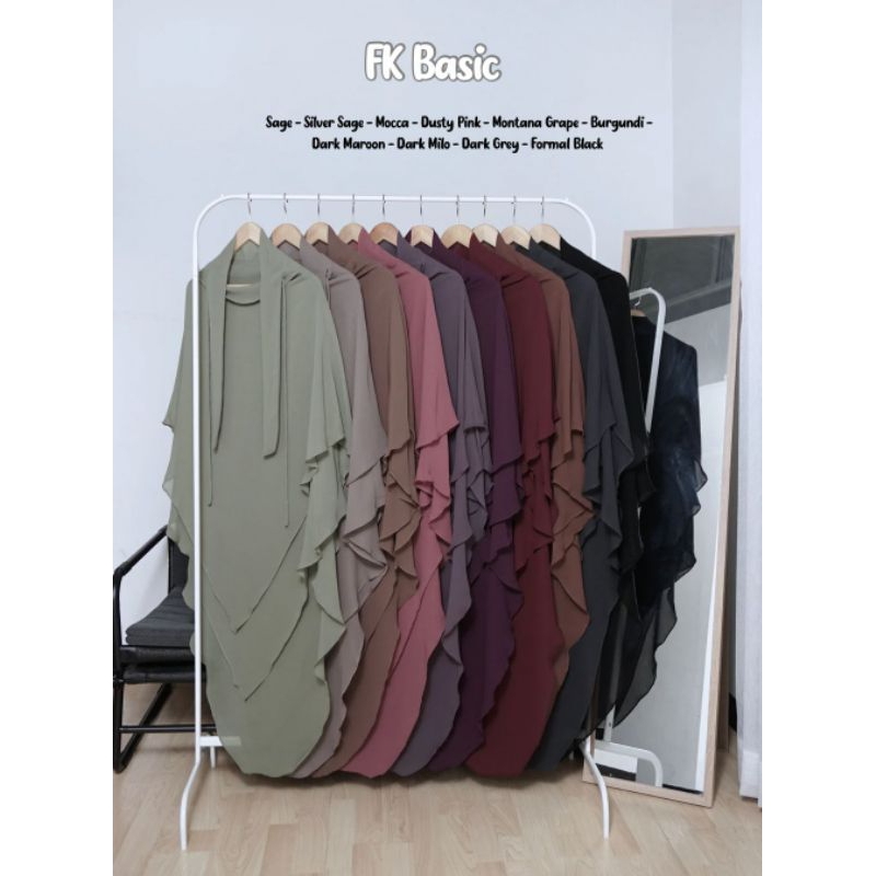 BERGO BASIC DAN FK BASIC CHIFFON HAREER (ARAB)