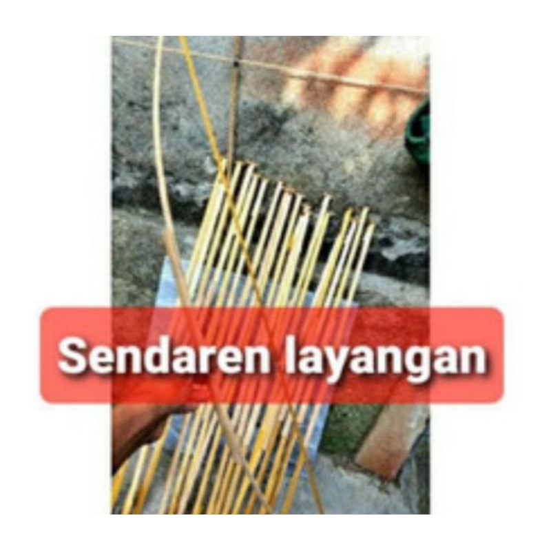 SENDAREN Bunyian 1 meter untuk layangan Gapangan, pengon, dll beli 5 gratis 1 dan 1 paket isi 2 send