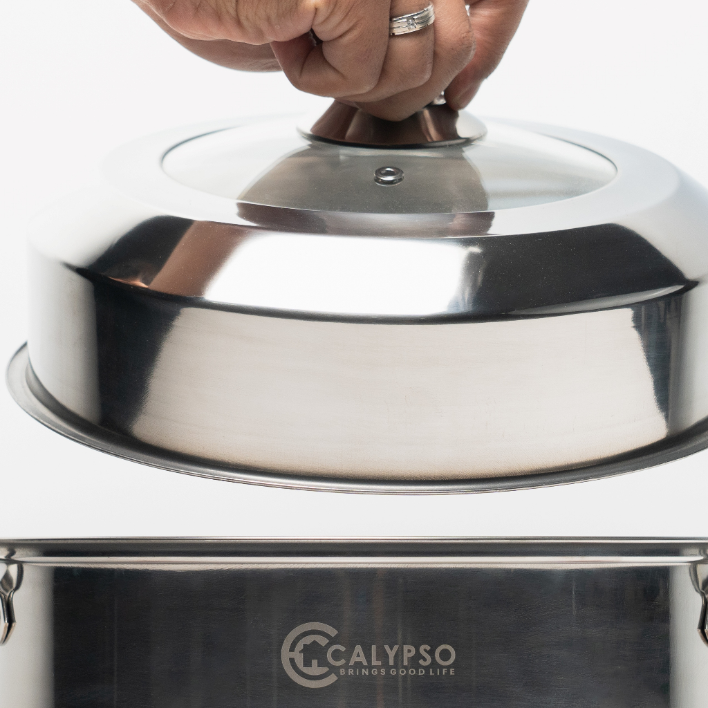 Terbaru Calypso Calypso Panci Steamer Kukus Panci Serbaguna Steamer Pot 28-30Cm Stainless Steel