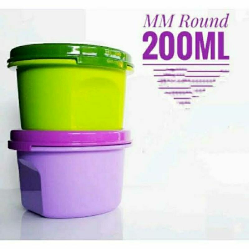 MM round/snack store/tempat snack tupperware