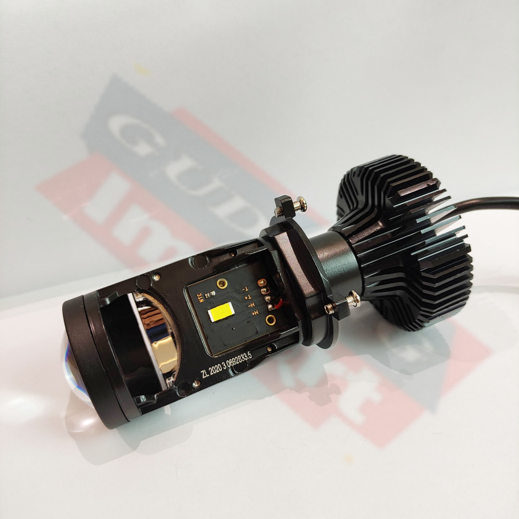 Lampu Led Mobil Motor H4 Mini Projector Projie Mp25S 3 Warna Master Led Mcjo