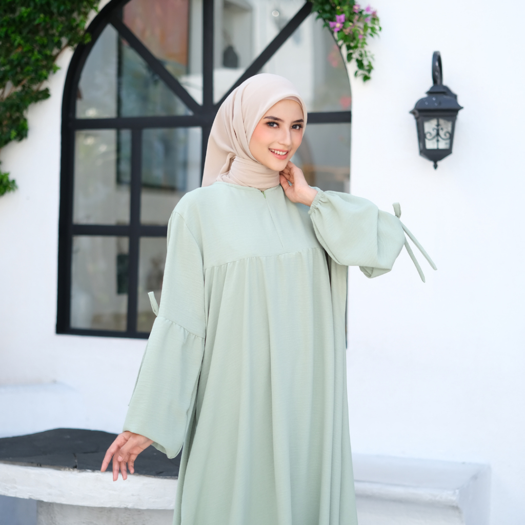 ELRAFFIP - Gamis Cringkle AirFlow Dress Jumbo