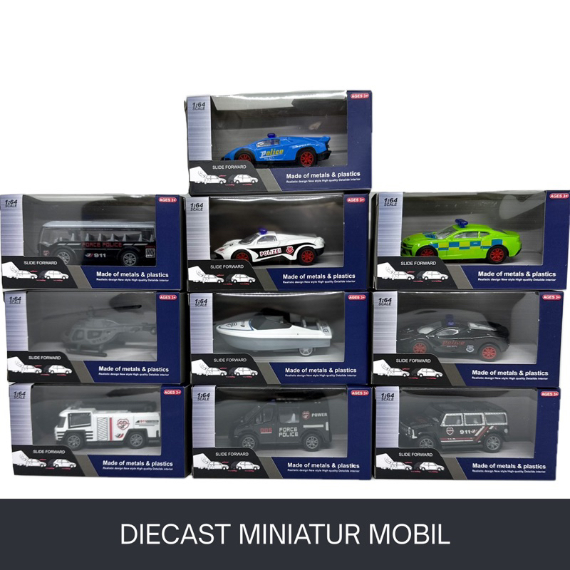 DIECAST MINIATUR MOBIL POLISI