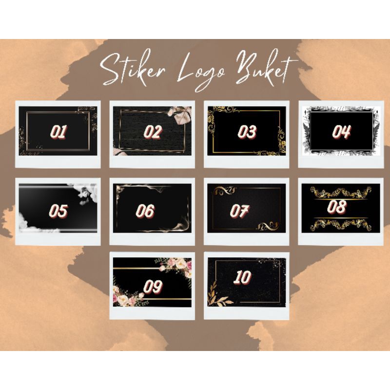 

STICKER LABEL BOUQUET/ STICKER BUKET