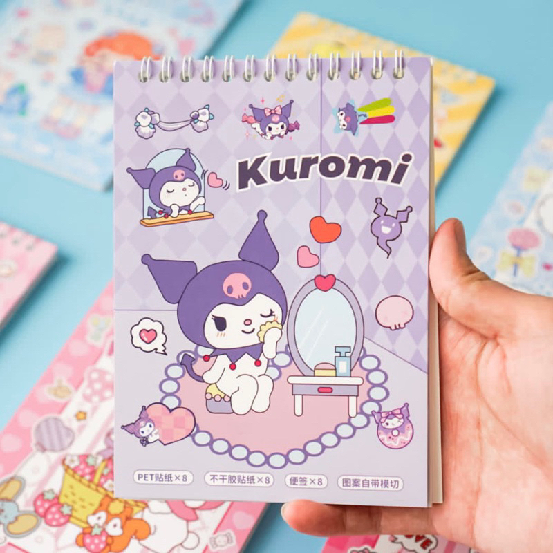 

Buku Stiker 3in1 Jurnal Stiker Model Ring Cute Girl