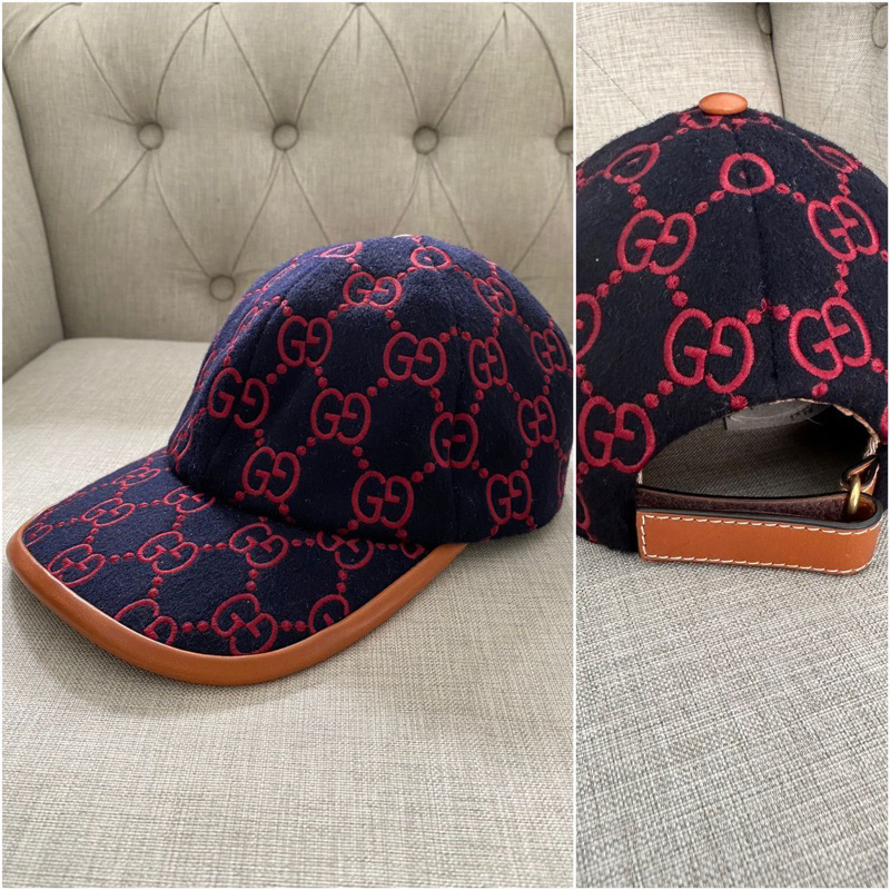 gucci cap embroidered velvet