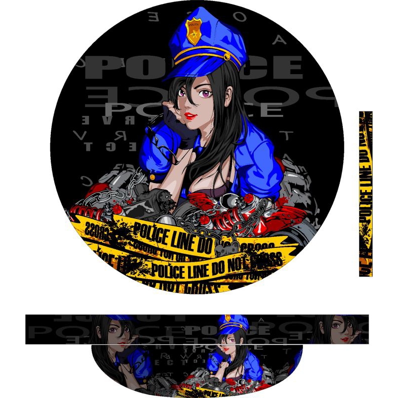 decal sangkar bulat poci & murai