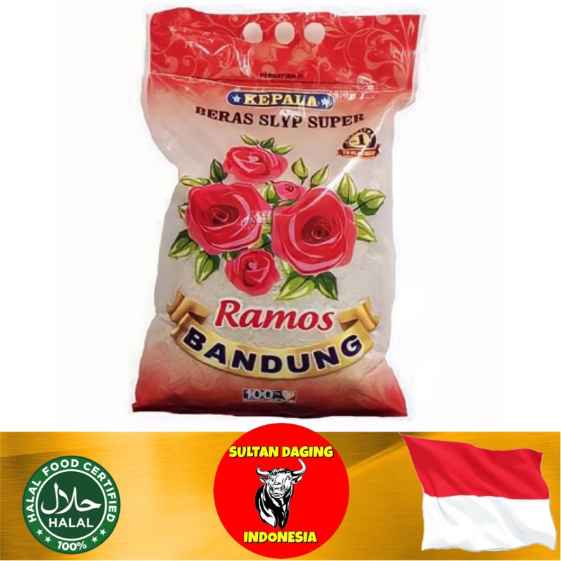 BERAS SYLP SUPER 5 KG CAP BUNGA RAMOS BANDUNG/ BERAS RAMOS 5 KG/ BERAS PUTIH 5 KG/ BERAS PUTIH 5KG/ BERAS