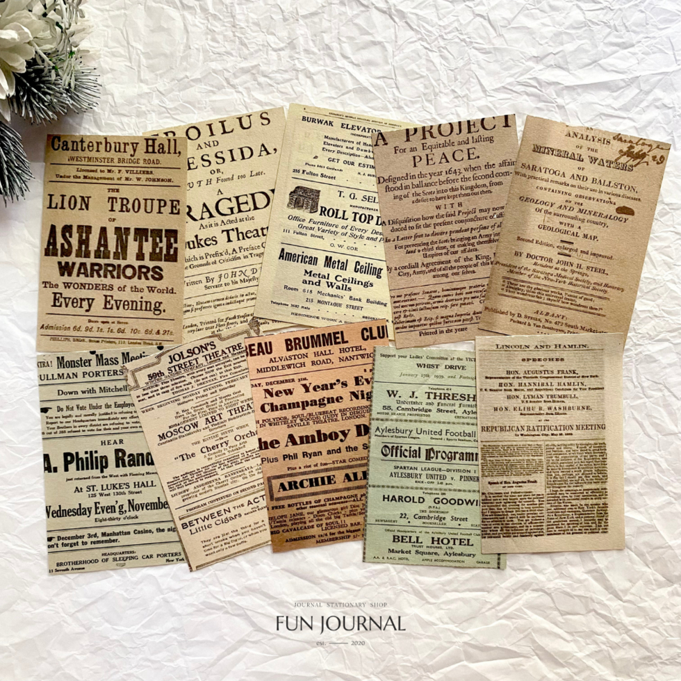 

COLLECTION OF PAST DECORATION PAPER PACK UNTUK JOURNAL JURNAL PLANNING PLANNER SCRAPBOOK DIY BUJO