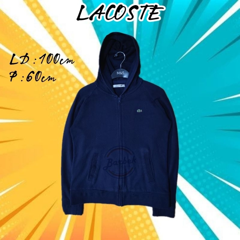 Zipper Hoodie LACOSTE second Preloved bekas