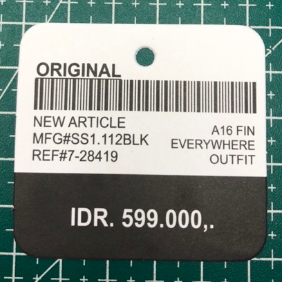 

ORIGINAL BARCODE PRICE TAG SUPER PREMIUM CO 1X DI KIRIM 600PCS