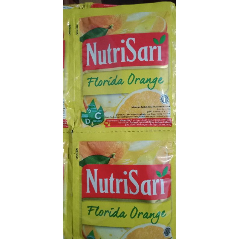 

Nutrisari Florida Orange 1 Renteng isi 10 sachet