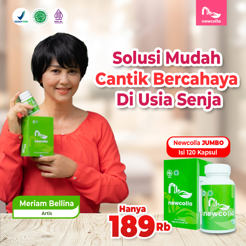 Newcolla collagen pencerah wajah kusam wanita pemutih badan alami ampuh original bpom