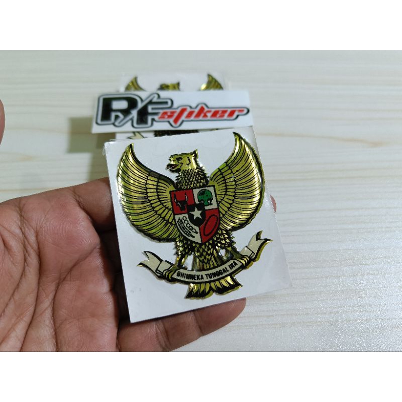 Stiker sticker timbul Lambang Garuda emblem garuda