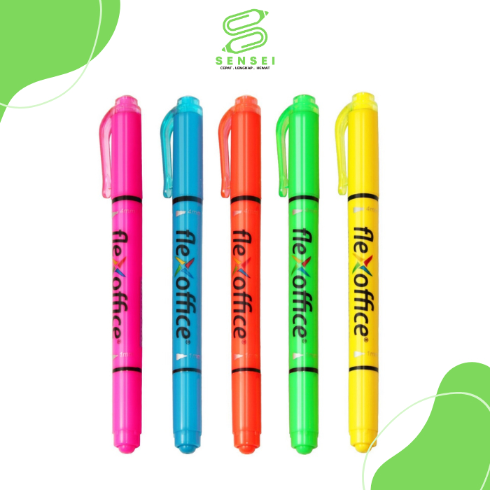 

1 Pcs Twin Highlighter Flexoffice FO-HL01 Stabilo Flexoffice