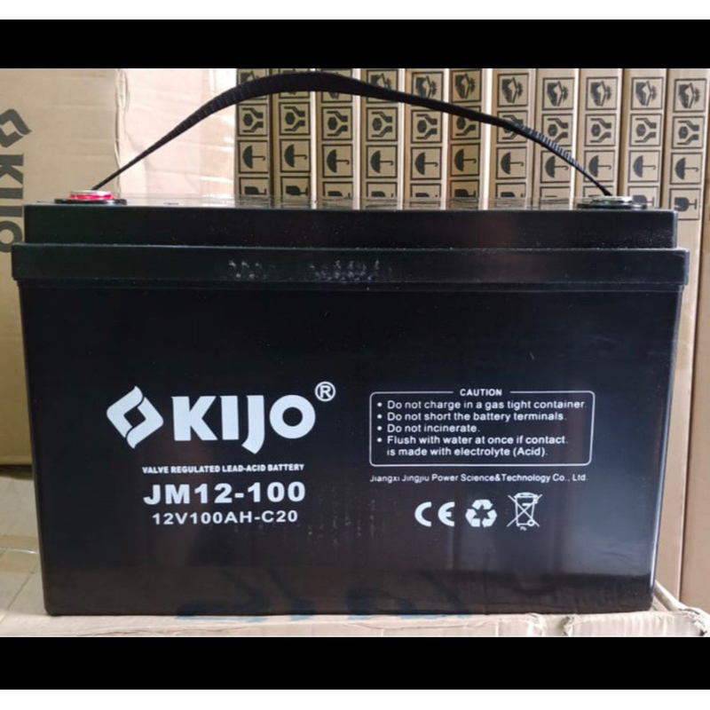 aki baterai vrla kering deep cycle KIJO 12v 12 v 100ah 100 ah