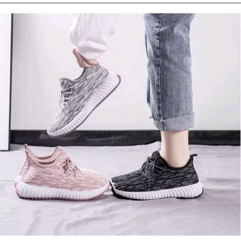 sepatu wanita sneakers import sepatu sport wanita rajut sepatu fashion