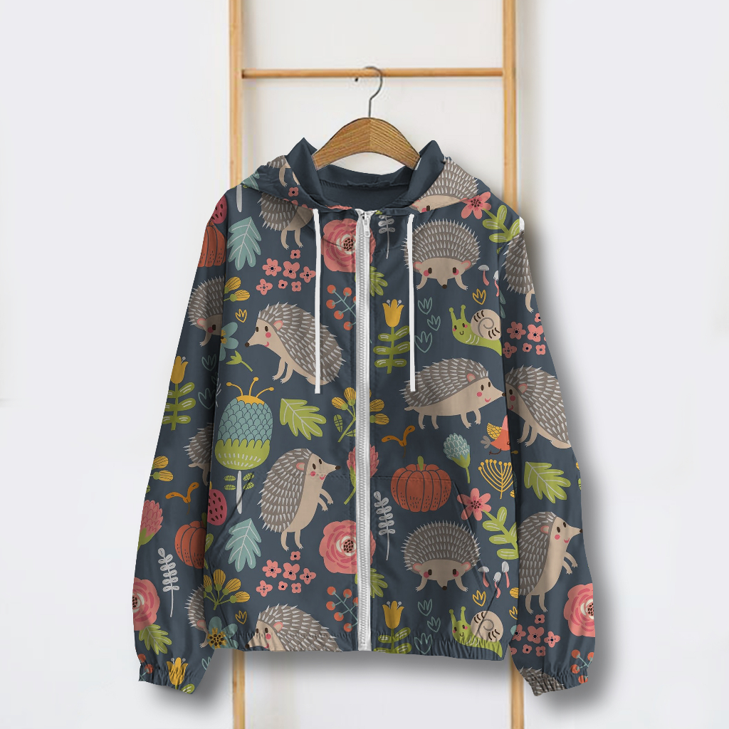 Jaket Parasut Wanita Printing Jumbo / jaket parasut Big Size / jaket parasut over size pria dan wani