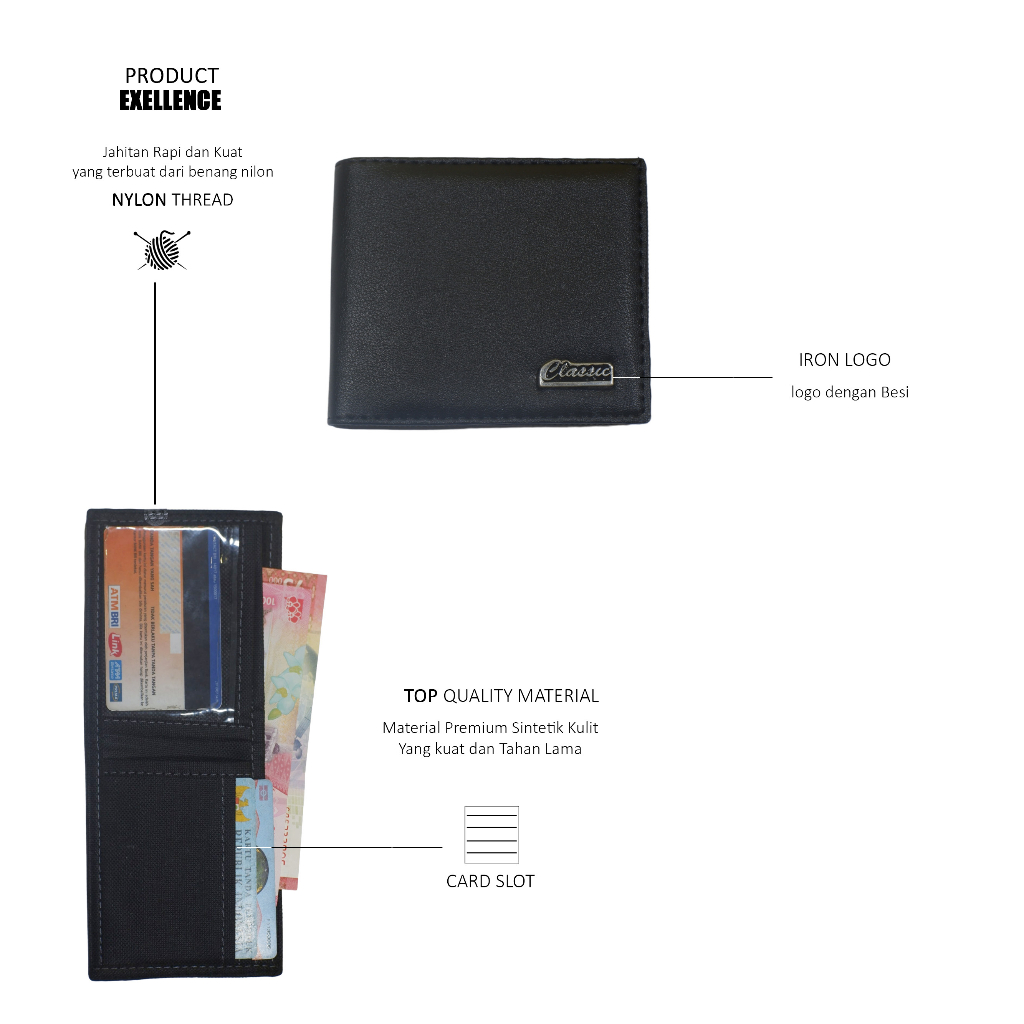 HOT LUBIE Dompet Lipat Pria kulit miniso - Dragon