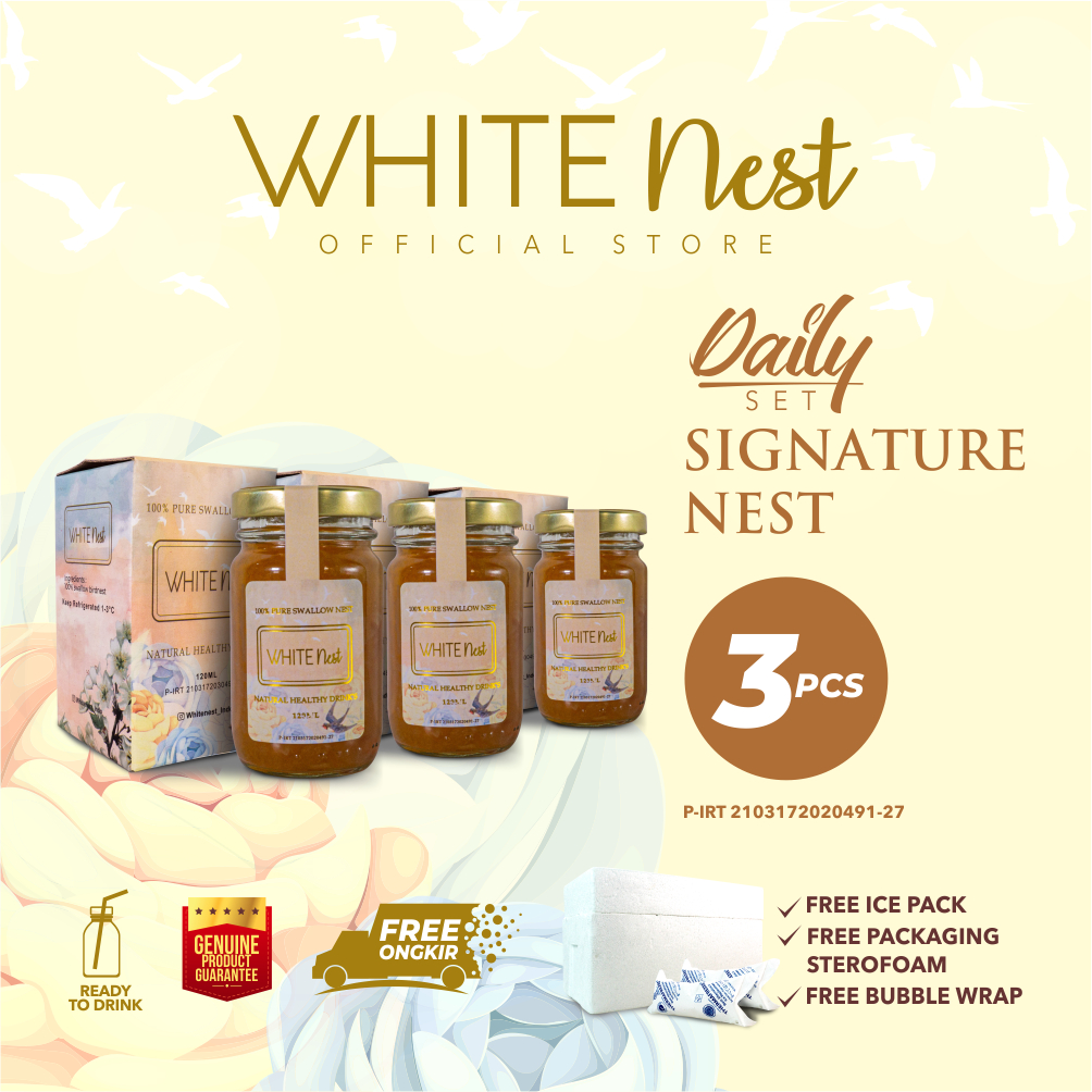 

Whitenest Minuman Sarang Burung Walet Birdnest - Ready To Drink 3pcs - Daily Set Signature Nest 100% Pure