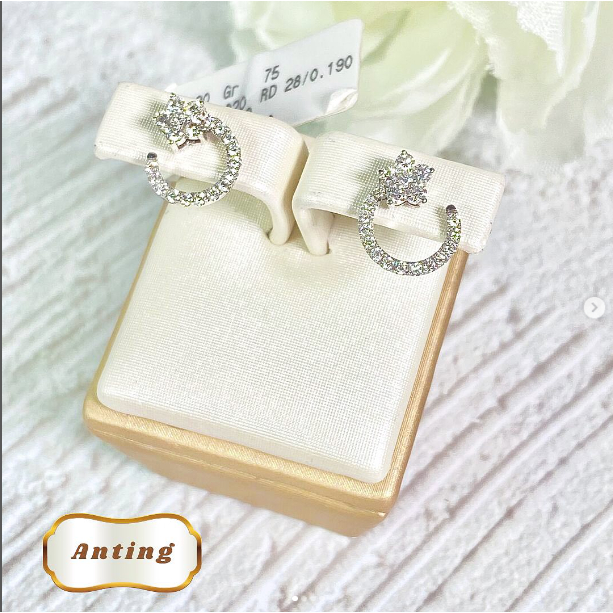 Elco Jewellery - Anting Berlian Eropa F Vvs | ABRE-01294SH Berkualitas dan Bergaransi