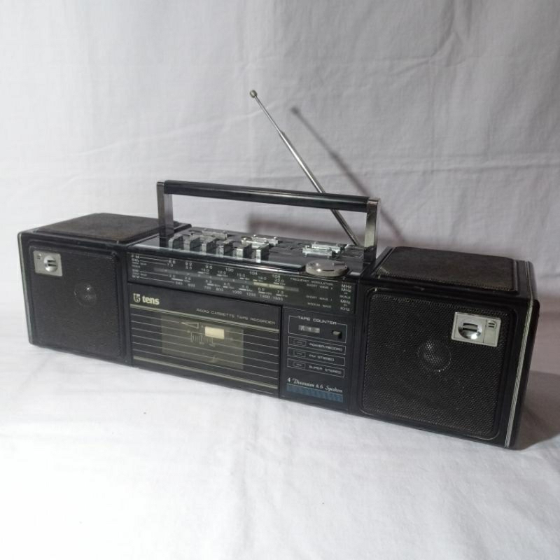 Radio Tape Compo Jadul Boombox TENS Radio Cassette Recorder 6 Speaker