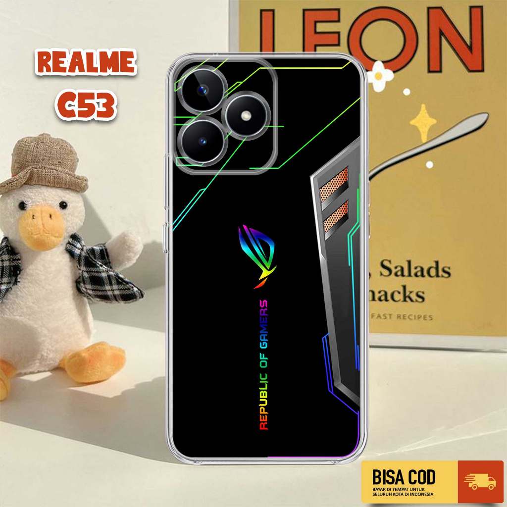 Case REALME C53 2023 - Casing REALME C53 4G TERBARU - MOTIF ROG - Softcase Premium Glossy - Casing H