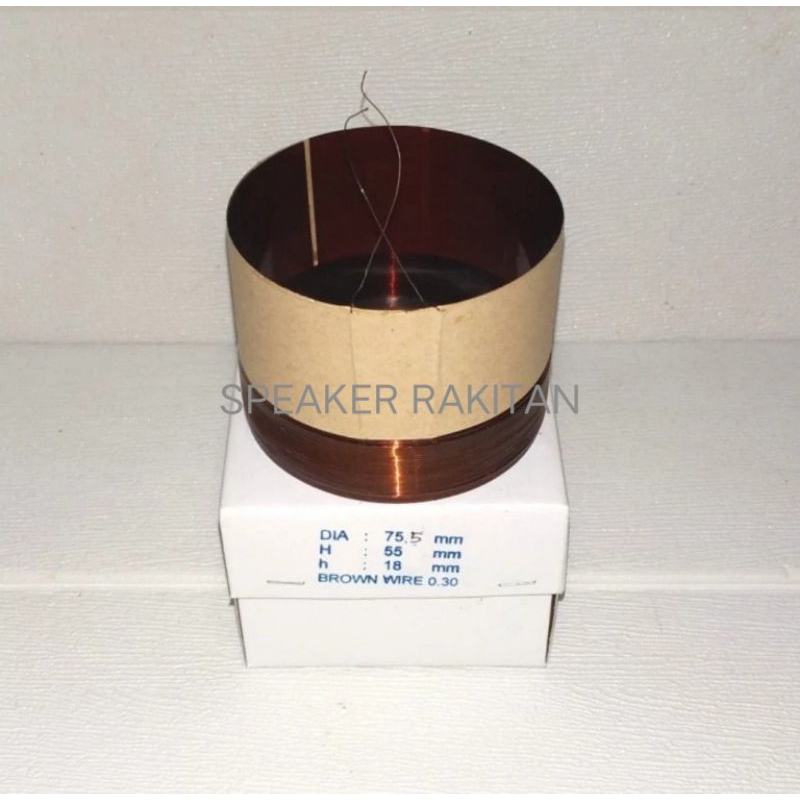 Spul sepul spool voice coil Speaker 75,5 mm