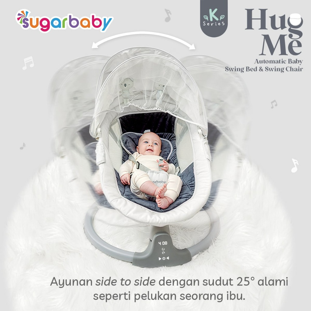 HOKI Sugar baby HUG ME Automatic Baby Swing BED & Sugar Baby Hug Me K-SERIES Automatic Baby Swing