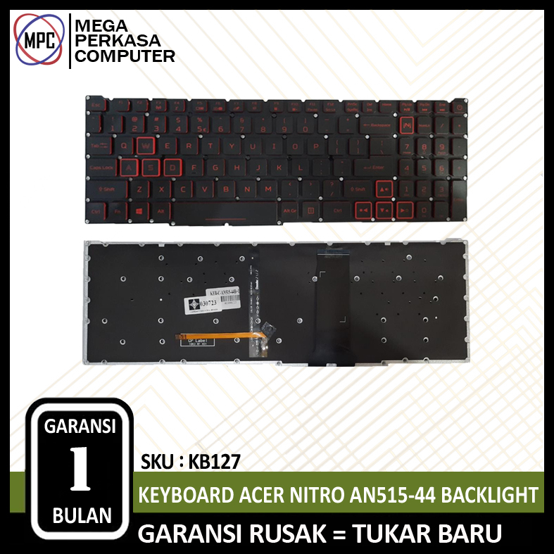 Keyboard Acer NITRO 5 AN515-43 AN515-44 AN515-54 AN515-55 Backlight