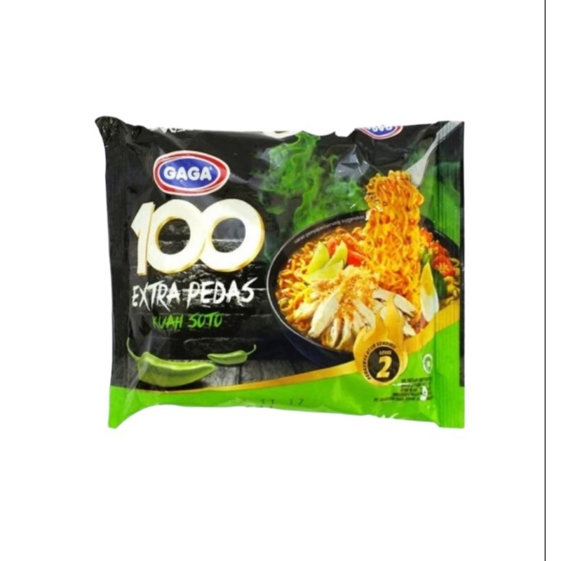 

Mie Gaga 100 Extra Pedas Kuah Soto Level 2 75g
