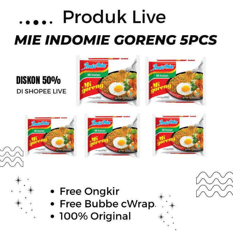 

MIE GORENG INDOMIE ISI 5PCS