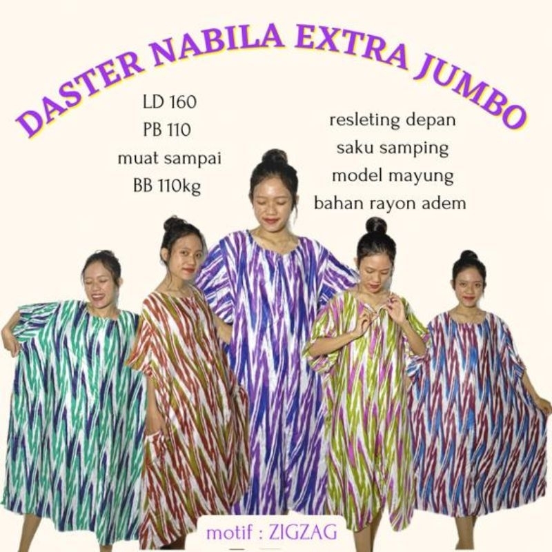 Daster Nabila Extra Jumbo || LD 160