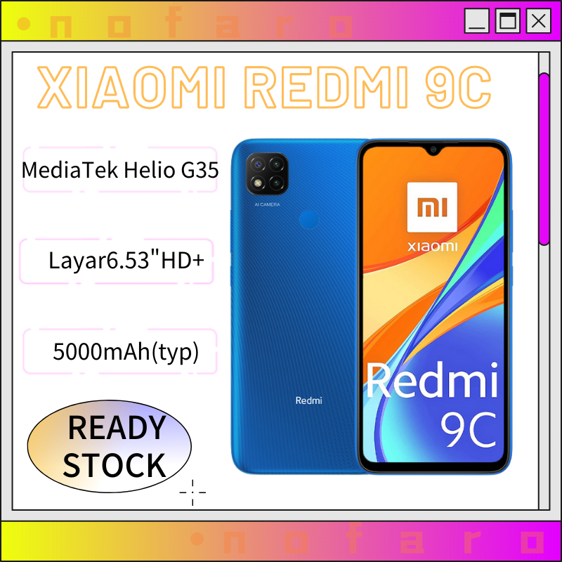 Xiaomi Redmi 9C&amp;Redmi 9A RAM 6GB/128GB layar 6.53 inci Garansi 1 Tahun redmi 9A Redmi 9c