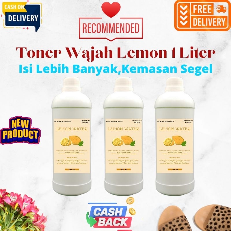 TONER PELICIN WAJAH 1 LITER (BPOM) XTRA LEMON & VITAMIN E