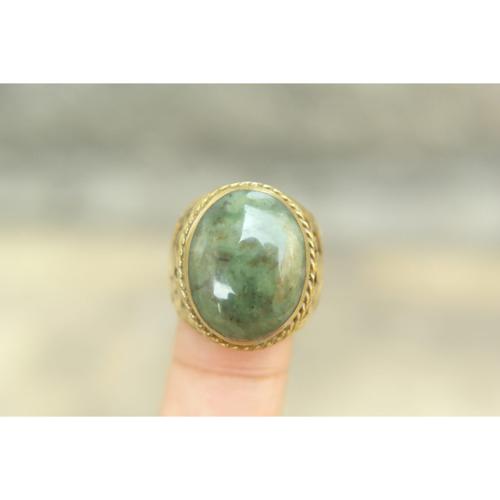 Natural Giok Aceh Ring 8 Kode 177