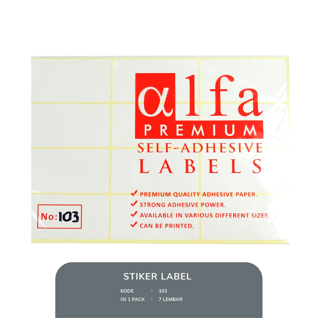 

LABEL ISI 7 ALFA