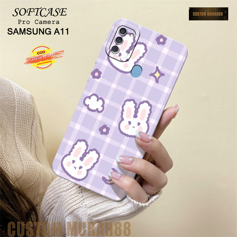 Case Samsung A11 Terbaru - Fashion Case KARTUN  - Casing Hp Samsung A11- Softcase Pro Camera Samsung