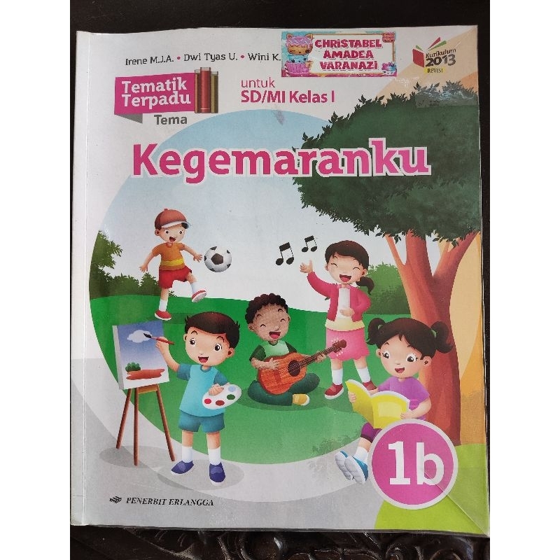 Buku tematik terpadu Erlangga kelas 1